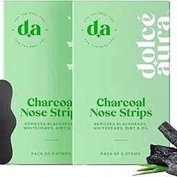Blackhead Remover Bamboo Charcoal Nose Strips | With Aloe Vera | Reduces & Prevents Blackheads, Whiteheads, Dirt and Oil | Cleanses Pores | 3 Strips - Pack of 2-image-71