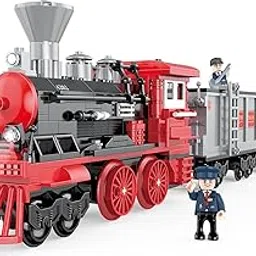 Magicwand® DIY Steam Train Building Blocks for Kids【623 Pcs】【Multi-Colored】【Pack of 1】-picture-13