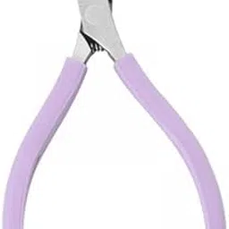2xStainless Steel Cuticle Cutter Scissors Anti Slip Silicone Handle Salon Purple-picture-43