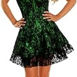 Women's Lavish Lace Corset Dress-image-13