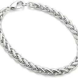 lushj Stainless Steel Bracelet for Men & Boys | Grey Bracelet for Men | Stylish Hand Bracelet Gift & Fashion Jewellery Accessories for Men-picture-28