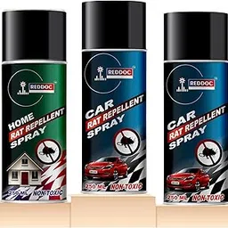 REDDOC Rat Repellent Spray for Cars and Home| Highly Effective with Leak Free Easy to Spray Nozzle | Non-Toxic Rat Rodent Spray Long-lasting Protection: With just a few sprays (Combo) (1Home and 2Car)-picture-39