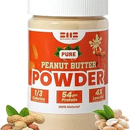 Build My Body | BMB - Pure Peanut Butter Powder | 54g Protein | Unsweetened | Unsalted | 100% Natural | 1/3 Calories | 4x Less Fat | Ideal for Smoothies, Spreads, Baking & Fitness Diets | 227g-picture-46