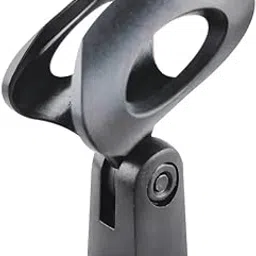 DaBeatz Universal Mic Clip Holder With Metal Screw Clamp ABS Microphone | For Studio Recording, Speech Pack of 1 (Black)-picture-16