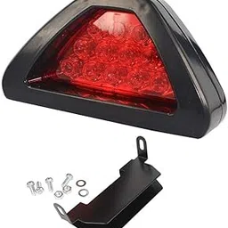ADWAIT Bike And Scooty 12 LED Triangle Brake Light with Flash Mode,Strobe Warning Blinking Tail Light For Activa 3G-picture-10