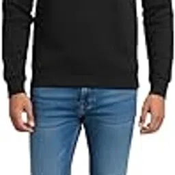 stilotee Saint Multicolor Letter Black Sweatshirt for Men & Women | Soft Cotton Blend Crewneck Pullover | Vibrant Rainbow Text Winter Wear | Stylish Warm Unisex Sweatshirt-picture-27