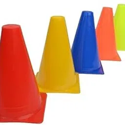 AS Sports 6 Inch Cone Marker Pack of 10 - Multicolor Training Cones for Soccer, Agility Drills, Fitness Workouts, and Sports Training - Colored Field Markers for Outdoor and Indoor Use-image-28