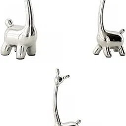 CALANDIS 3pcs Deer Figurine Animal Statue Nordic Sculpture for Living Room Tabletop | Figurines-picture-12