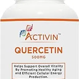 Activin Quercetin 500mg, Antioxidant Supplement, 60 Veg Capsules, Immune Support, Anti-Allergy, Supports Energy, Heart Health, Gluten Free, Non-GMO For Men And Women-picture-23
