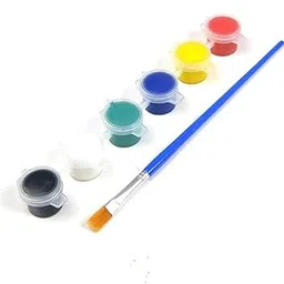Brille Bee Watercolor Paint Set with Brush – 6 Vibrant Colors for Art & Crafts – Premium, Non-Toxic Water-Based Paints with Standard-Quality Brush for Paper, Canvas, and Mixed Media-picture-52