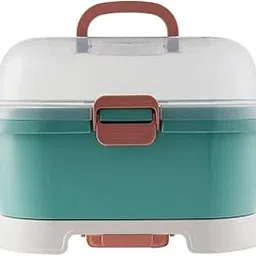 Baby Bucket 2 in 1 Bottle Drying Rack with Storage Box-(Green)-picture-30