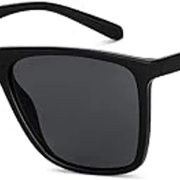 100% UV Protected | Black-Grey Full Rim Square | Stylish & Premium Sunglasses | For Men & Women | Large | VC S14525-image-83