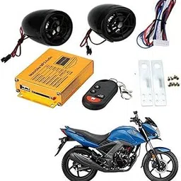 Crokrok Audio Radio Bike Sound System Anti-Theft Alarm System Fm Handlebar Stereo Speaker Multifunction (Multicolor),Mp3-Bike-Fm-037-image-48