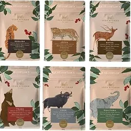Veer Attikan South Indian Filter Coffee Pack of 6 Flavors | Light to Medium Roast | 100% Arabica | Premium Ground Coffee | 600g | 6-Month Shelf Life-picture-29