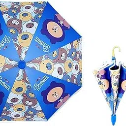 Kids Umbrella Black Glue Sunny and Rainy Umbrella Children'S Umbrella with Logo Hot Semi-Automatic Cartoon Custom Package Pack of 1-image-65