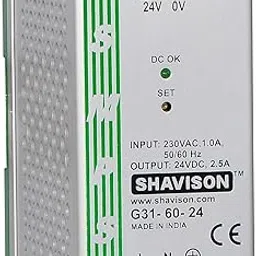 SMPS G31-60-24, CE Marked, I/P : 230VAC, O/P: 24VDC : 2.5A, DIN Rail Mount-image-17