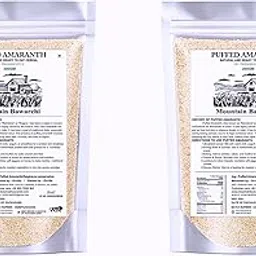Mountain Bawarchi Puffed Amaranth | Natural Gluten-Free Superfood | Ready-to-Eat Cereal | No Preservatives | Protein & Fiber Rich | Pack of 2 | 400gm-image-3