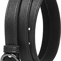 tybelt Women's Adjustable Vegan Leather Belt (Black)| Ladies belt for women Any Occasion | Waist Belt for Women up to 38 Inches (Pack of 1)_49a-picture-26