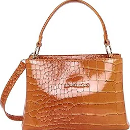 lino perros Women Glossy Textured Satchel image 1