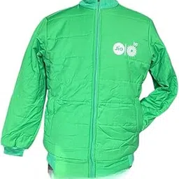 Jio BP Quilted Puffer Jacket, Green, Full Zip, High Neck, Logo Embroidered, Winter Wear-picture-40