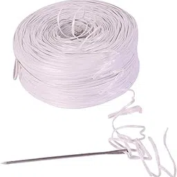 A. SHARIF™ Virgin Wide Plastic Rope, Sutli, Rassi, Rope for Craft, Packing Tape, Gardening Twine with One Bag Sewing Needle (White, 500g)-picture-10