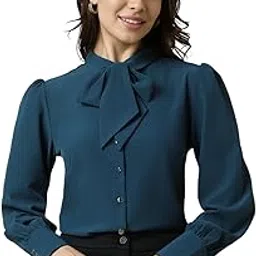allen solly Women's Solid Regular Fit Shirt-picture-21