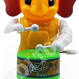 Toys Funny Key-Operated Cute Elephant Toy with Drumming and Dancing Action for Kids Pack of 1 Pcs-picture-64