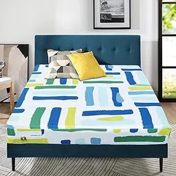 WELLFIT Cotton Mattress Cover/Protector for King Size Bed with Zip/Chain/ 6×6 ft / 72×72×5 inch-image-3