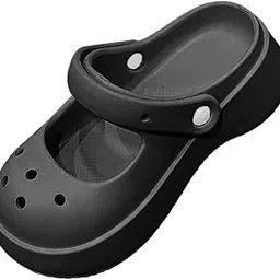 Clog Slipper Med Heels Waterproof Floor Slides Shoes for Women Men Bathroom Black 39 to 40|Clothing, Shoes & Accessories | Womens Shoes | Slippers-image-50