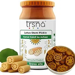 Trsna Lotus Stem Pickle 350 Grams| Kamal Kakdi ka Achaar | Traditional Recipe- Premium Gourmet Achaar made in Himachal Pradesh | Glass Jar-picture-23