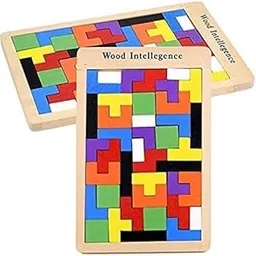Khasala Brothers® Educational Wooden Puzzle Jigsaw Shape Pattern Block Toy for Kids,Intelligence Puzzle Challenge Toy Geometry Logic Toy Set for Kids (Intelligence Wood Game)-picture-29