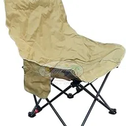 Amaze 3-Stage Reclining Camping Chair, 65 cm Wide, Foldable with Carry Bag (Khakhi)-picture-60