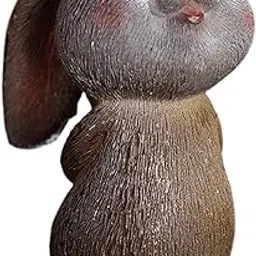 CALANDIS Color C Resin Tea Pet Decor Bunny Figurine for Desk Gift Tearoom Style D | Figurines-picture-19