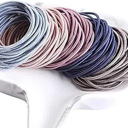 gitgrnth Soft Cotton Hair Ties for Women - No Damage Elastic Hair Bands - Durable Rubber Band for Women - Ideal Ponytail Holders - Comfortable Hair Accessories - Gentle on All Hair Types - Perfect for Thick and Thin Hair - Scrunches for Women - Kids Hair Rubber Band-picture-11