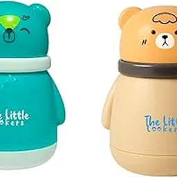 THE LITTLE LOOKERS Portable Baby Skin Care Baby Powder Puff With Box Holder Container For New Born & Kids For Baby Face & Body (Skin & Green)-image-62
