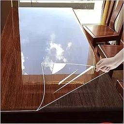 SIA VENDORS 𝑪𝒍𝒆𝒂𝒓 Countertop 𝑨𝒅𝒉𝒆𝒔𝒊𝒗𝒆 𝑷𝒓𝒐𝒕𝒆𝒄𝒕𝒐𝒓 Dining Table Stickers, Removable Protective Film Desktop Surface Protection Film, Transparent Plastic Sticky Film 12x100 Inch-picture-13