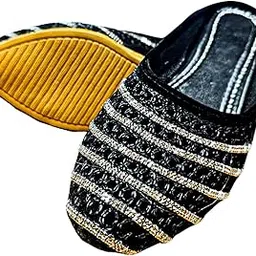 handi kalah Women’s Ethnic Jutti/Mojari – Handcrafted Traditional Slip-On Flats with Embroidered Beads & Glitter Detailing – Comfortable Party & Casual Wear Footwear-picture-23