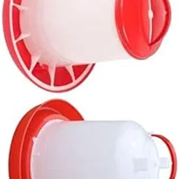 TM&W Feeder 1.5 kg Drinker 1.5 LTR for Any Birds Useful 2 pcs Combo.-picture-29
