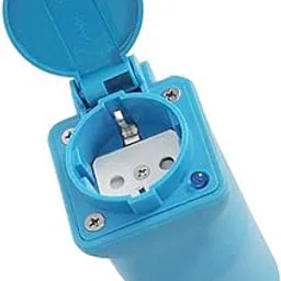 UJEAVETTE European Travel Plug Adapter 7 Hole Universal for Home Household Travel Blue-image-56