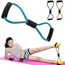 Sunshine Band 8 Type Chest Expander Yoga Rope for Workout Pulling Fitness Exercise (Multicolour)-picture-53