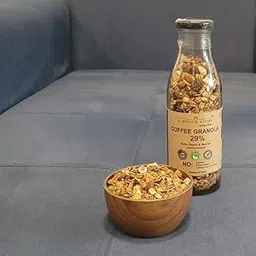 A Dough Story Coffee Granola | Filter Coffee & Almond Oats Crunch with Jaggery & Seeds | Healthy High-Fibre Breakfast & Snack | No Refined Sugar | 250g-picture-20