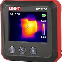 UNI-T Rechargeable Thermal Imager 10800 Pixels 120x90 IR Resolution Infrared Camera Thermal Imaging 3 Color Palettes -4~752℉/-20~400℃ CE 1 Meter Drop Durability 2.4” Screen 16GB MicroSD UTi120P-image-6