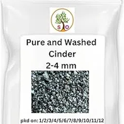 Pure and Washed Cinder, 2-4 mm Size, 5 Kg, Potting Media for Cactus, Succulents, Adenium, Bonsai and Hone/Indoor Plants.-picture-69