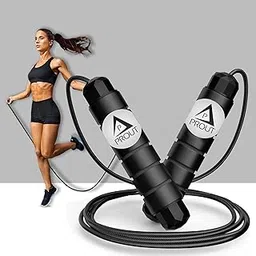 Quick Fit Skipping Rope Jump Rope for Men, Women, Weight Loss, Kids, Girls, Children, Adult Best in Fitness, Sports, Exercise, Workout (Black)-picture-12