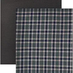 Maharaja Men Polyester Blend Unstitched Customizable Length Dress Material 2.25Meter-35 Panna Checks Shirt And Matching Trouser 1.20 Meter-58 Panna - Combo Set (Green-Beige , Free Size )-picture-14