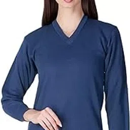 Women's V-Neck Full Sleeves Thermal Top | Winter Wear Top-image-51
