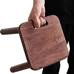 Runam Woods Premium Wood Step Stool - Portable Design Ideal for Elderly, Disabled, and Kids - Durable, Stable, and Anti-Skid - Perfect Height for Bedside and Bathroom Use.-image-68