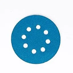 MoonStore Blue Sanding Disc 5" with velcro, 8 holes Lasts 2 To 5 times more than Red Velcro Sand Paper, 40,60,80,100,120,suitable for Paint,Metal, Wood Working etc.Pack OF 100 Pieces of any one Grit-picture-24