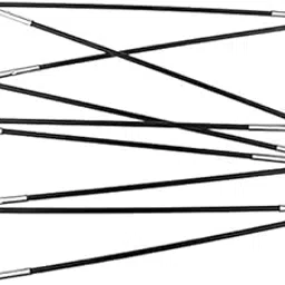 ATORSE 2x2 Pieces Fiberglass Camping Hiking Travel Tent Poles Replacement 7 Sections-image-10