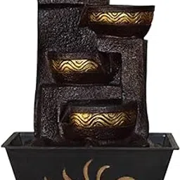 Garden Space Bucket Indoor Waterfall Fountain for Living Room Decor Office Decor and Garden Decor Indoor and Outdoor (4 Bucket) Best Gifting Solution-picture-40